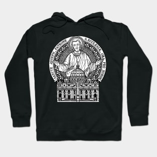 St. Joseph Patron of the Church (Version 2) - White Bkg Hoodie